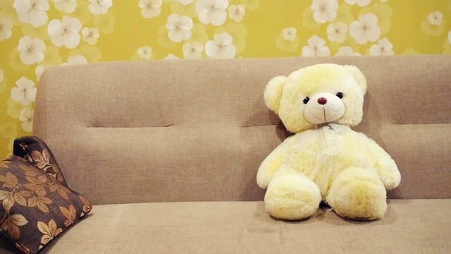 realistic plush toys and toy store counter with friendly retail training atmosphere